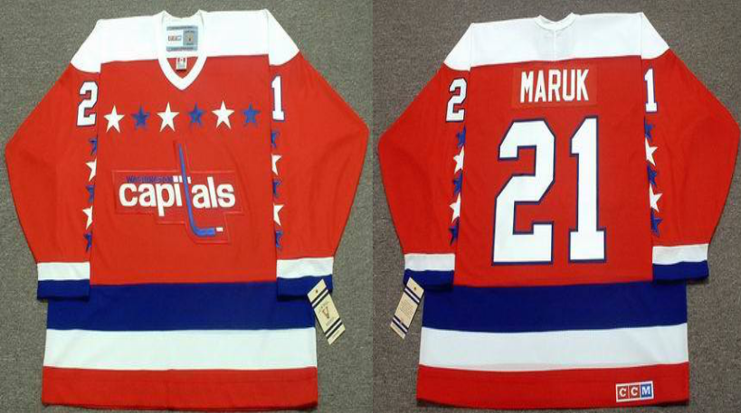 2019 Men Washington Capitals #21 Maruk red CCM NHL jerseys